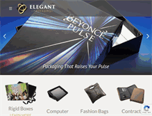 Tablet Screenshot of elegantpackaging.com